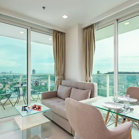 Rare Panoramic Sea, City & Mountain Views - Xxl Balcony - Free Fast Wifi - Pool - City Garden Tower 2317 Pattaya Exterior photo