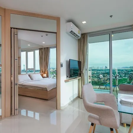 Rare Panoramic Sea, City & Mountain Views - Xxl Balcony - Free Fast Wifi - Pool - City Garden Tower 2317 Pattaya Exterior photo